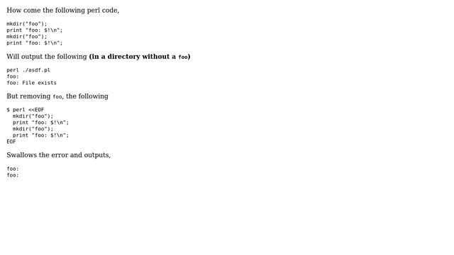 Unix & Linux: Perl Script in Bash Here Document (does not output variable)? смотреть онлайн