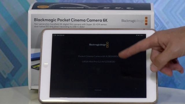 CONTROLE DA BLACKMAGIC POCKET CINEMA CAMERA 6K POR IPAD смотреть онлайн