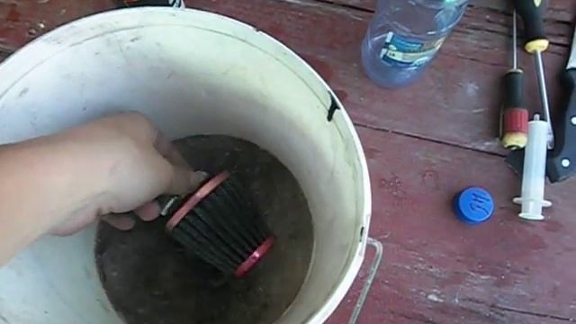 Мотобудни #17 Промываем воздушный фильтр нулевого сопротивления на мопеде альфа. смотреть онлайн