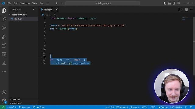 Python Телеграм Бот (1 часть): Установка. Первые шаги смотреть онлайн
