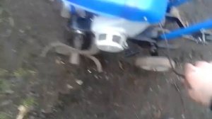 Мотокультиватор КРОТ . Запуск.