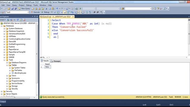 TRY PARSE function in SQL Server 2012 in arabic смотреть онлайн