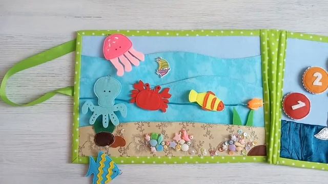 Развивающий планшет из фетра "Рыбалка" смотреть онлайн