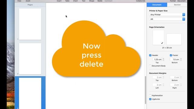Delete single page from Pages MAC смотреть онлайн