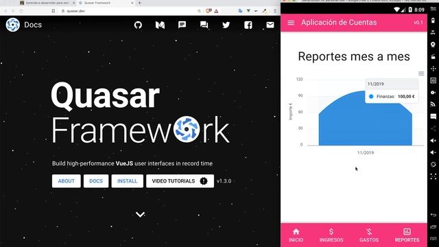 Desarrollo móvil con Vuejs 2 y Quasar: APP Offline con LocalStorage смотреть онлайн