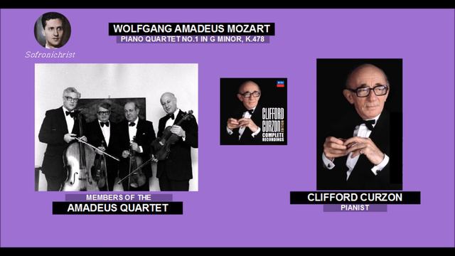 Mozart, Piano Quartet No.1 in G Minor, K.478 / Curzon & Amadeus Quartet ( 1953 ) смотреть онлайн