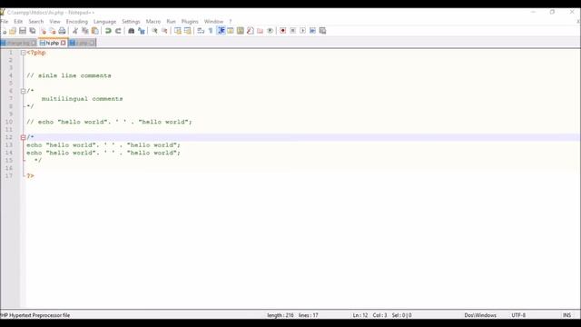 Part 5- Comments in php смотреть онлайн