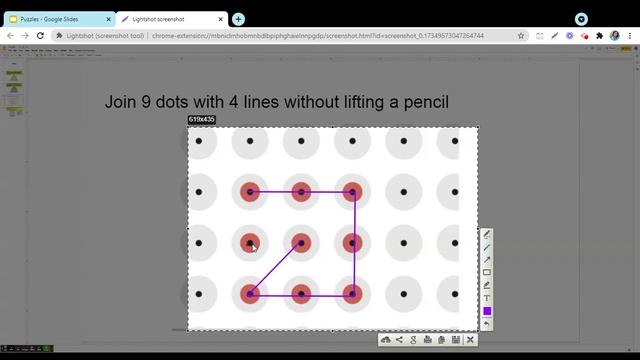9 dots with 4 lines without lifting the pencil смотреть онлайн
