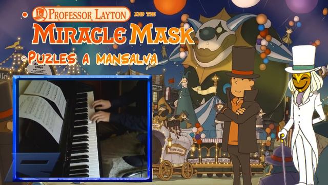 [PIANO] Puzzle Theme - Profesor Layton y la máscara de los milagros + Partituras смотреть онлайн