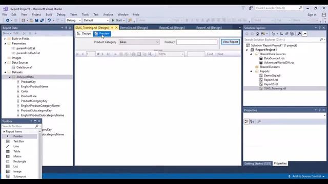 SSRS Reports Training - Cascading Parameters смотреть онлайн
