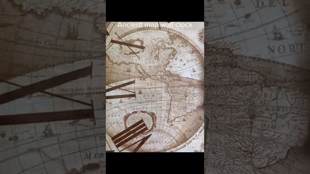 Ancient map wall clock смотреть онлайн