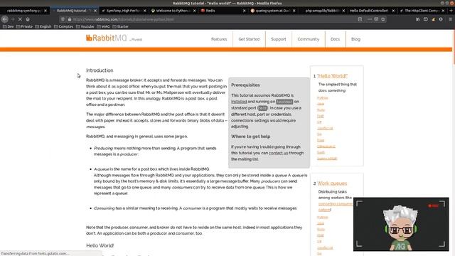 RabbitMQ, Python, Redis & Symfony - 1/2 - Live смотреть онлайн