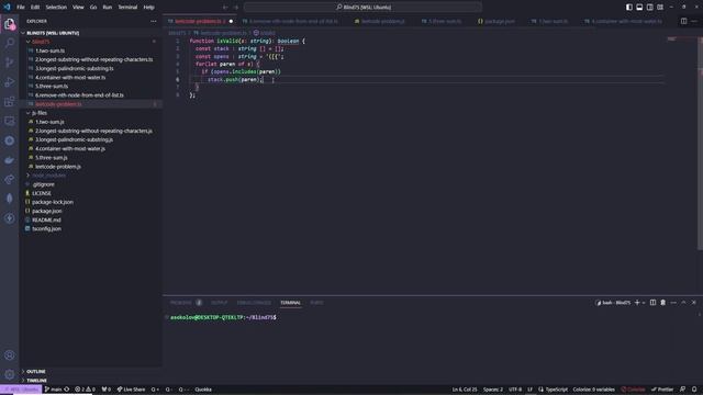 Valid Parentheses - Blind 75 Problem 7 - Typescript смотреть онлайн