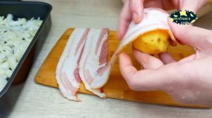 Заворачиваю Картошку в Бекон и отправляю в духовку., получается Вкусно,  Быстро и Сытно