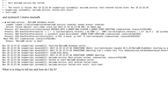 Raspberry Pi: Is it possible to use MariaDB data on an external USB hard drive? (3 Solutions!!) смотреть онлайн