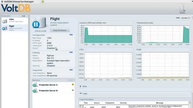 Saving and Restoring Snapshots with the VoltDB Enterprise Manager смотреть онлайн