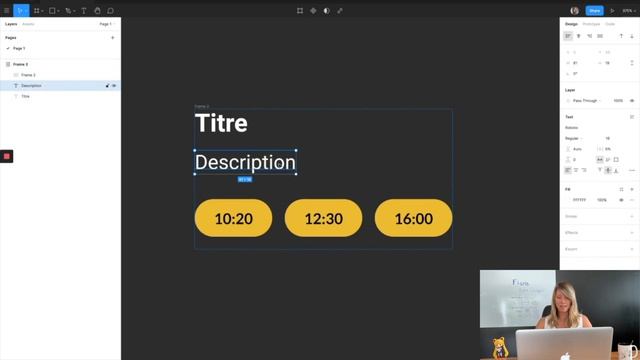 Figma Auto Layout / Une fonctionnalité pour faciliter la vie des web designer / Bouton dynamique смотреть онлайн