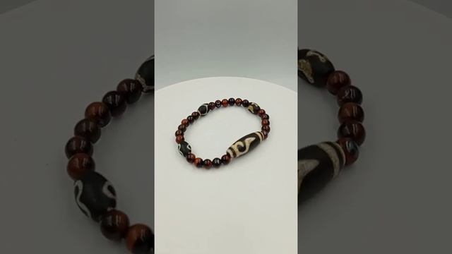 Руи бусина Дзи + 3 мини Дзи (браслет бычий глаз) смотреть онлайн