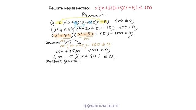 Как решать неравенства ЕГЭ по математике. Метод интервалов смотреть онлайн