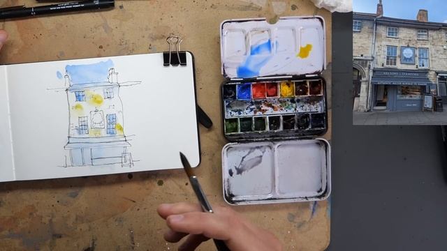 Urban Sketching for Beginners - Step by Step - Tutorial смотреть онлайн