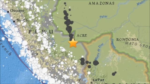 M 7.0 EARTHQUAKE - PERU-BRAZIL BORDER - Aug 24, 2018 смотреть онлайн