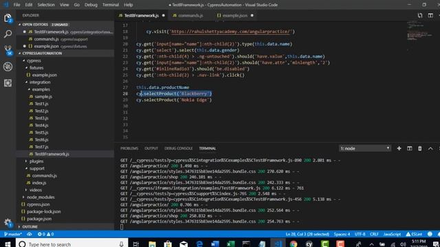 037 Parameterizing the test Data from Json files using each command смотреть онлайн