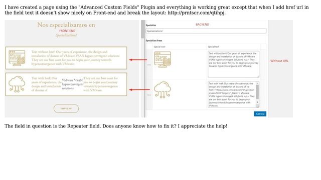 Wordpress: URLs Added to ACF Repeater Field are not working смотреть онлайн