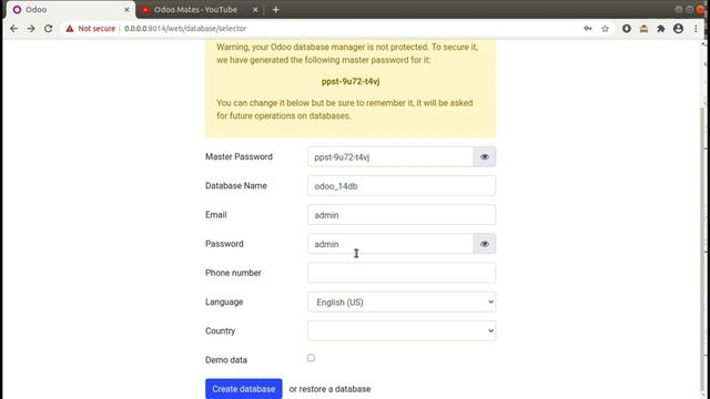 How To Create Database In Odoo 14 смотреть онлайн