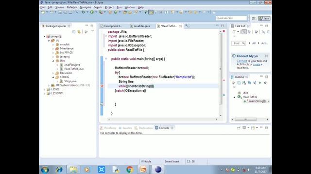 JAVA LESSON 38 FILE READING (தமிழ்) смотреть онлайн