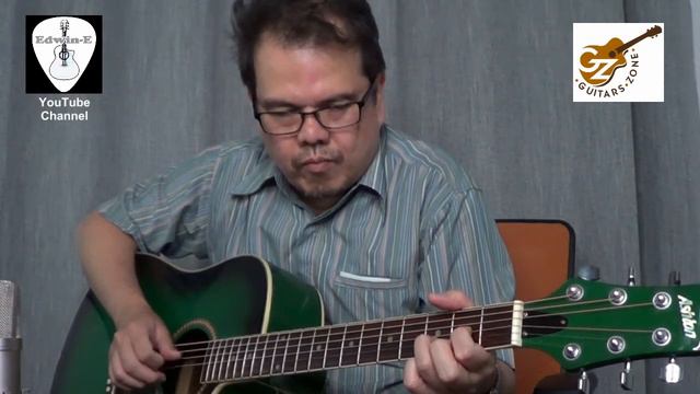 "Bridge Over Troubled Water" Cover using Ashton D25 CEQ Acoustic Electric Guitar смотреть онлайн
