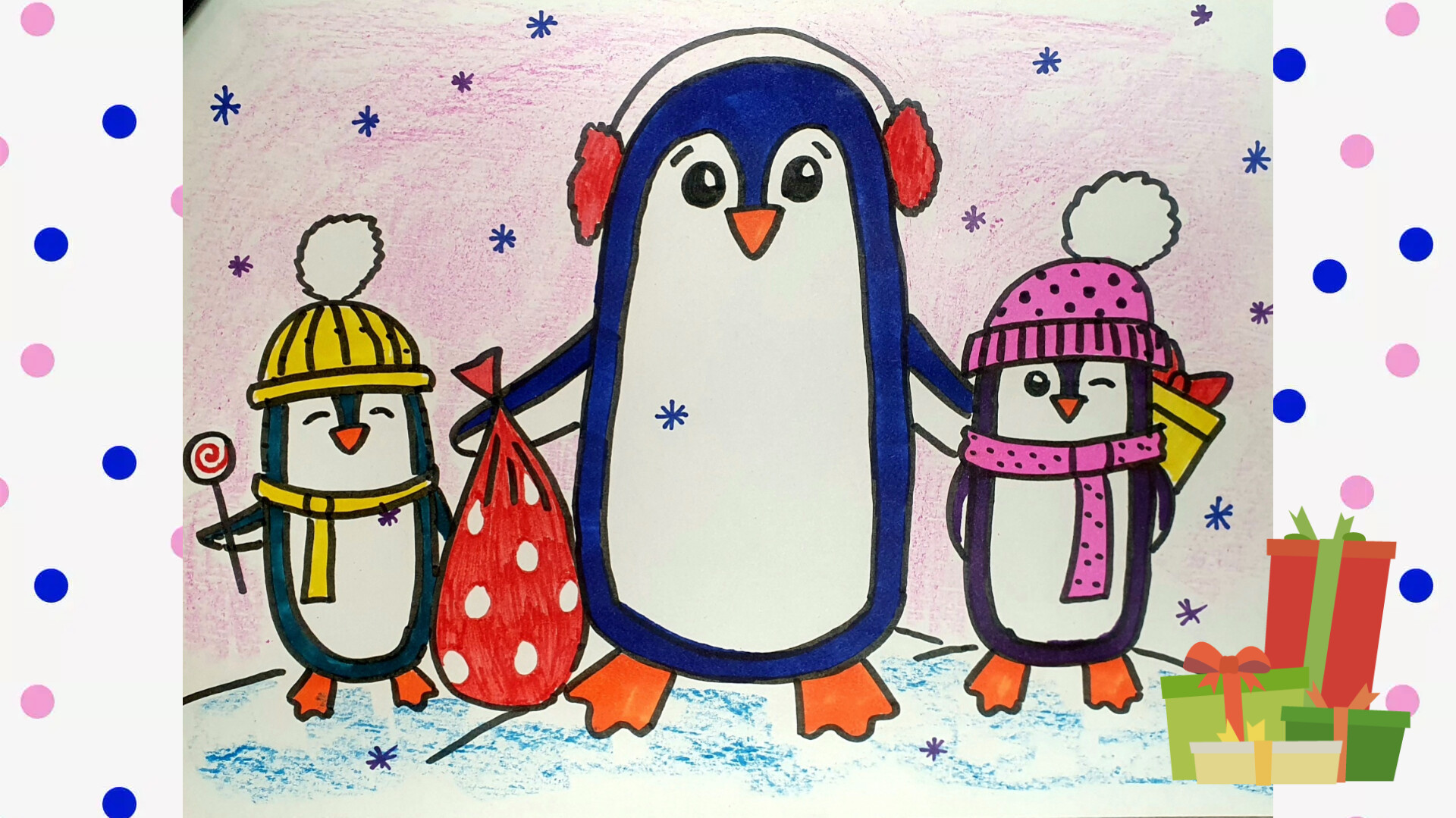 Как нарисовать пингвина смотреть онлайн