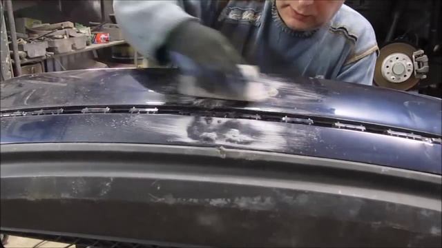 Bumper repair, method 1. Ремонт бампера, способ 1. смотреть онлайн