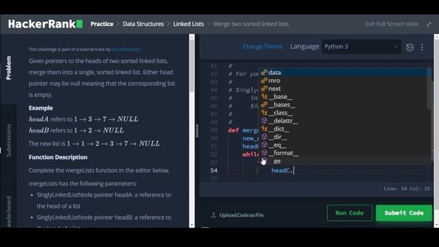 Merge Two lists | HackerRank Python Solution & Explanation смотреть онлайн