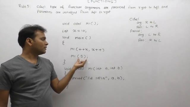 cdecl calling convention|argument processing in c|CFunction Rule5 |Part591| C Lanaguage by java Pro смотреть онлайн