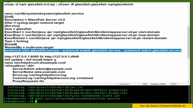 How To install GlassFish Application Server with Apache on Rocky Linux 8.5 смотреть онлайн