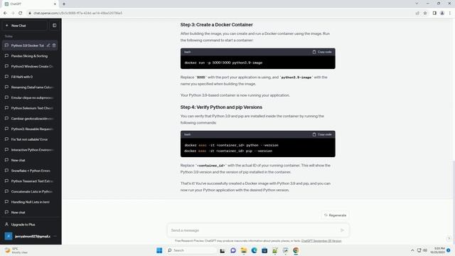 Installing Python3 9 and pip in docker image and not python 3 8 смотреть онлайн