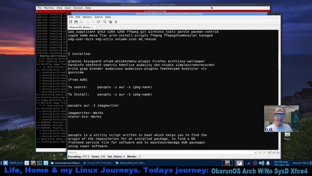 Obarun OS An Arch Linux System With No SystemD. Easy Installer, Choice Of Desktops. I Install Xfce4 смотреть онлайн