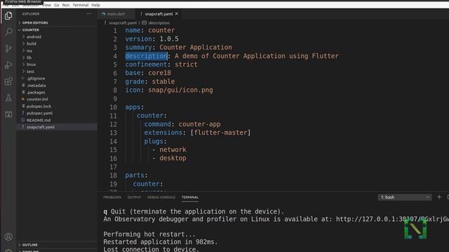 Flutter Desktop Linux app | Build and Publish on Snapcraft Store | Navoki смотреть онлайн