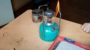 Примус "Шмель". Очищен, помыт, заправлен. Запускаю и проверяю. Primus "Bumblebee". I run and check.