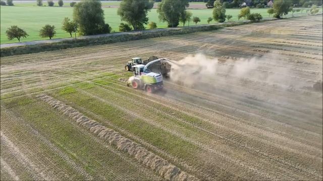 Claas Jaguar - Claas Quadrant - Claas Quadro Pac - Strohbergung 2023 im Oderbruch häckseln-pressen смотреть онлайн