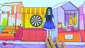 Бумажные Куклы Одеваются - Вечеринка По Случаю Дня Рождения Рапунцель И Эльзы -Barbie Story & Craft