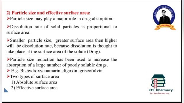 Factors affecting Drug Absorption through GIT | 1. Physio chemical Factors | L-6 Unit-1 Biopharm 6t смотреть онлайн
