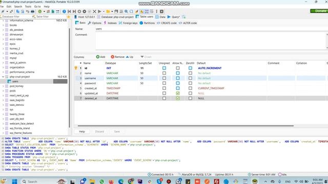 HTML CSS Bootstrap Template PHP CRUD MySQL Database - Database creation and dummy data смотреть онлайн
