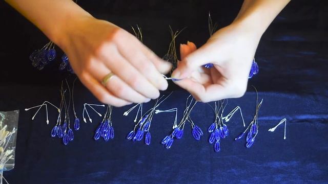 Цветок из бисера. Птицемлечник. Мастер Класс. Первая часть. смотреть онлайн