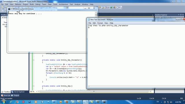 Entity SQL Parameter смотреть онлайн