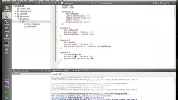 QML Qt  - 141 QML Advanced Anchoring