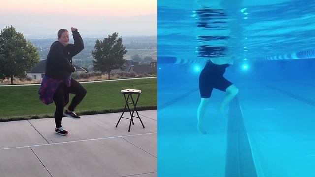 Aqua Zumba Sweet Child O' Mine (Bachata) --- Split Screen --- смотреть онлайн