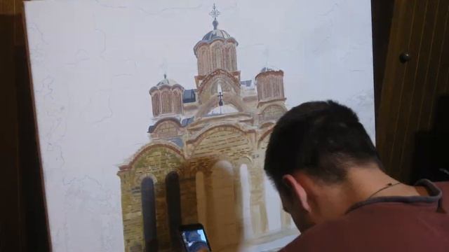 4K timelapse on a 15 year old compact camera Canon IXUS 90IS sample video pt.1/ Gracanica Monastery смотреть онлайн