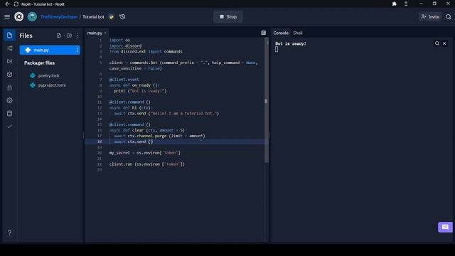 How to make a discord bot (part 2: clear command) смотреть онлайн
