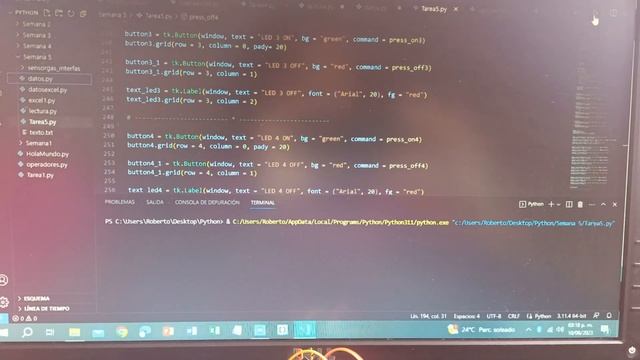 Tarea5 py Python Visual Studio Code 2023 08 10 смотреть онлайн